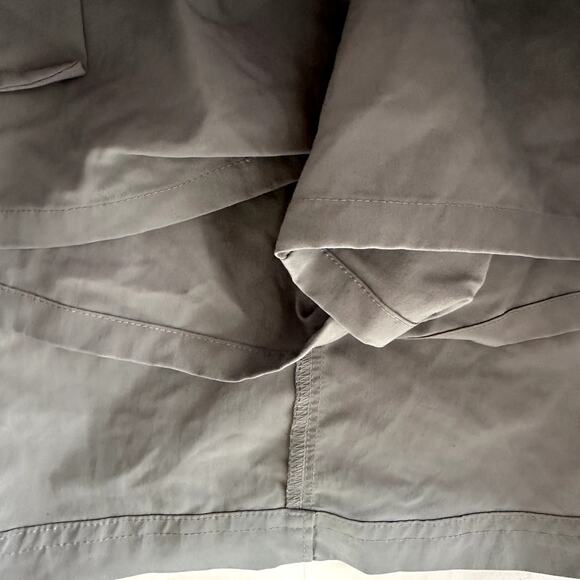 Patagonia Outdoor Skort A Line Mini Slash Pockets Hiking Camping Gray 10 - Picture 2 of 6